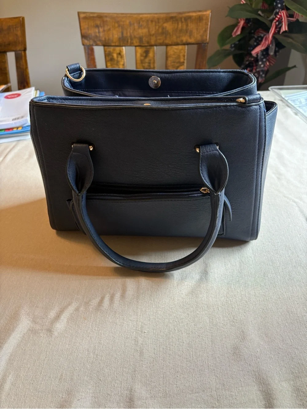 Rosetti structured satchel